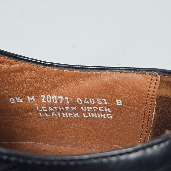 Vintage Bostonian Classics First Flex Black Lace Up Derby Shoes Men's 9.5 M - Picture 9 of 10